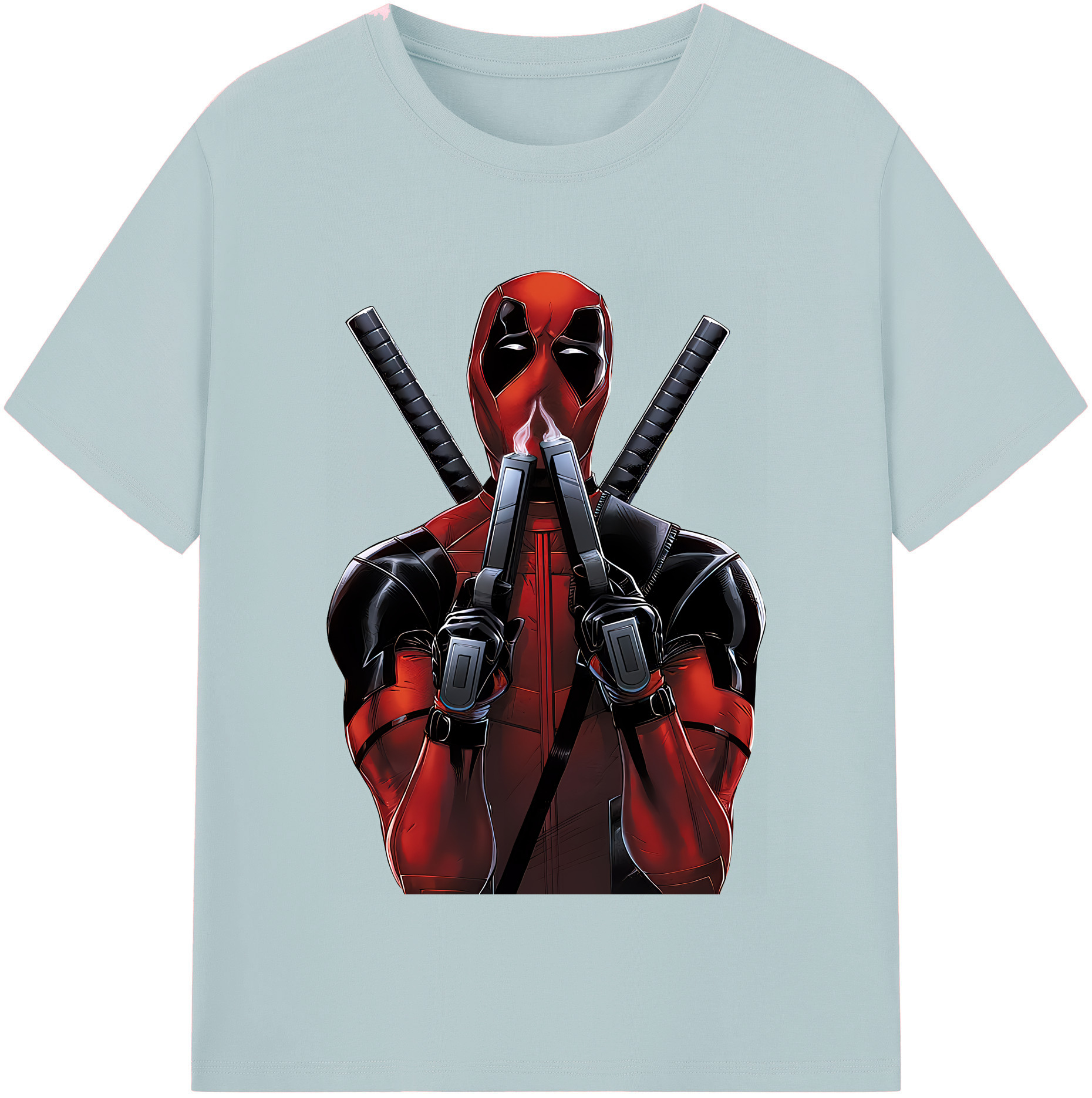（画像用） Deadpool デッドプール 綿100％半袖Tシャツ（フロントプリント）